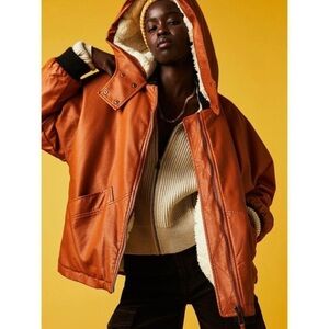 Free People Vegan Leather Jacket